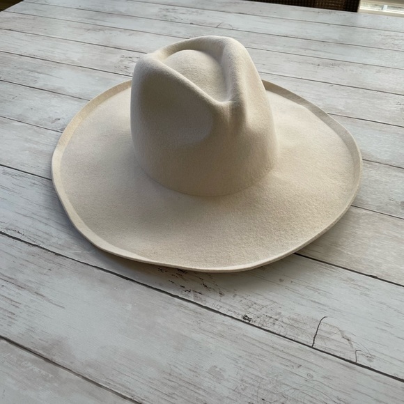 Lack of Color Melodic Fedora in Ivory 100% Australian wool festival cowgirl main image 5